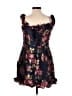 Lulus 100% Polyester Floral Blue Cocktail Dress Size L - photo 2