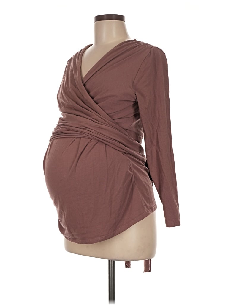 Pre-owned Kindred Bravely Long Sleeve T-shirt In Brown