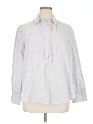 Lane Bryant Long Sleeve Button-Down Shirt (view 1)