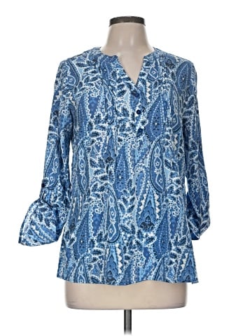 Notations 3/4 Sleeve Blouse (view 1)
