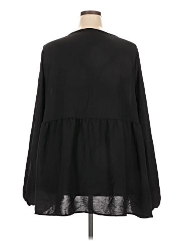 Cotton Bleu Long Sleeve Blouse (view 2)