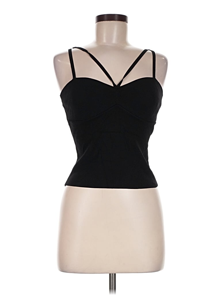 Pre-owned Vero Moda Tank Top Black Strapless Neckline Tops