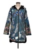 Johnny Was 100% Polyester Print Blue Raincoat Size XS - photo 1