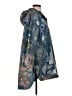 Johnny Was 100% Polyester Print Blue Raincoat Size XS - photo 4