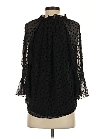 Rebecca Taylor 3/4 Sleeve Silk Top (view 2)
