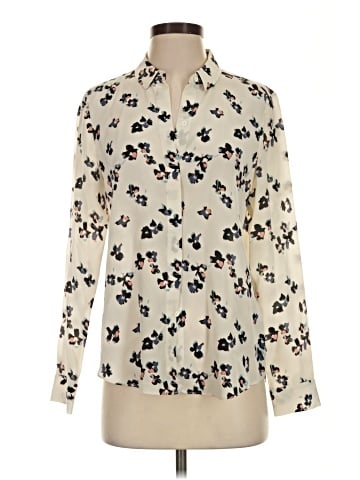 Rebecca Taylor Long Sleeve Silk Top (view 1)