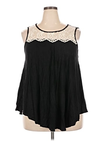 Green Envelope Sleeveless Blouse (view 1)