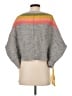 Free People Color Block Gray Poncho Size S - photo 2