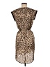 Zara Basic Animal Print Tan Cocktail Dress Size XS - photo 2