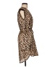 Zara Basic Animal Print Tan Cocktail Dress Size XS - photo 4