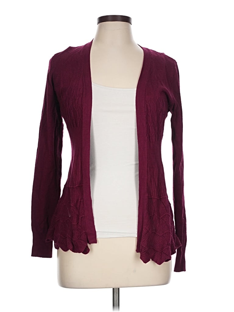 Pre-owned Dreamers Cardigan Sweater In Burgundy