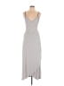 Gap Stripes Gray Casual Dress Size L (tall) - photo 1
