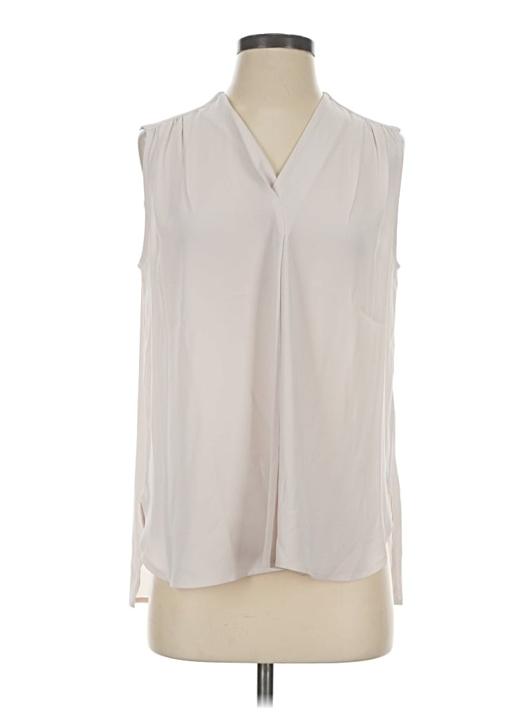 Pre-owned Mm. Lafleur Sleeveless Blouse In Ivory