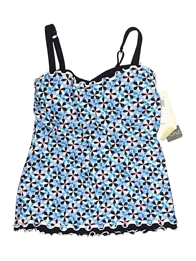 Gottex Swimsuit Top Blue Swimwear