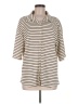 Unbranded Stripes Ivory 3/4 Sleeve Blouse Size M - photo 1