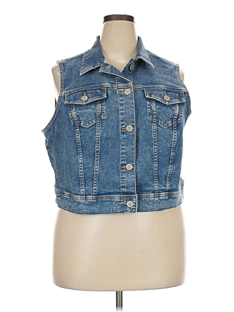 Torrid Denim Vest In Blue