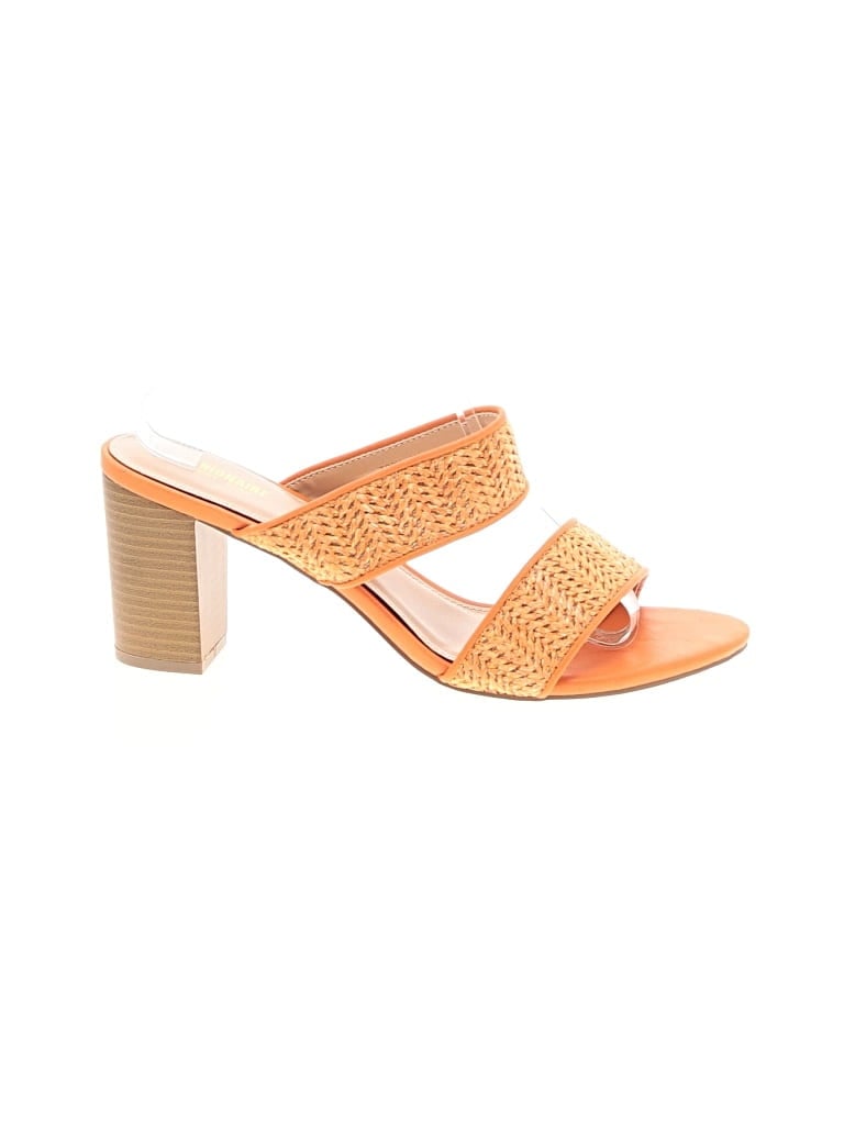 Pre-owned Cushionaire Sandals In Orange
