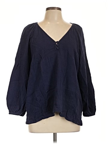 Caslon Long Sleeve Blouse (view 1)