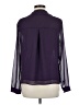 Beacon 100% Polyester Color Block Purple 3/4 Sleeve Blouse Size M - photo 2