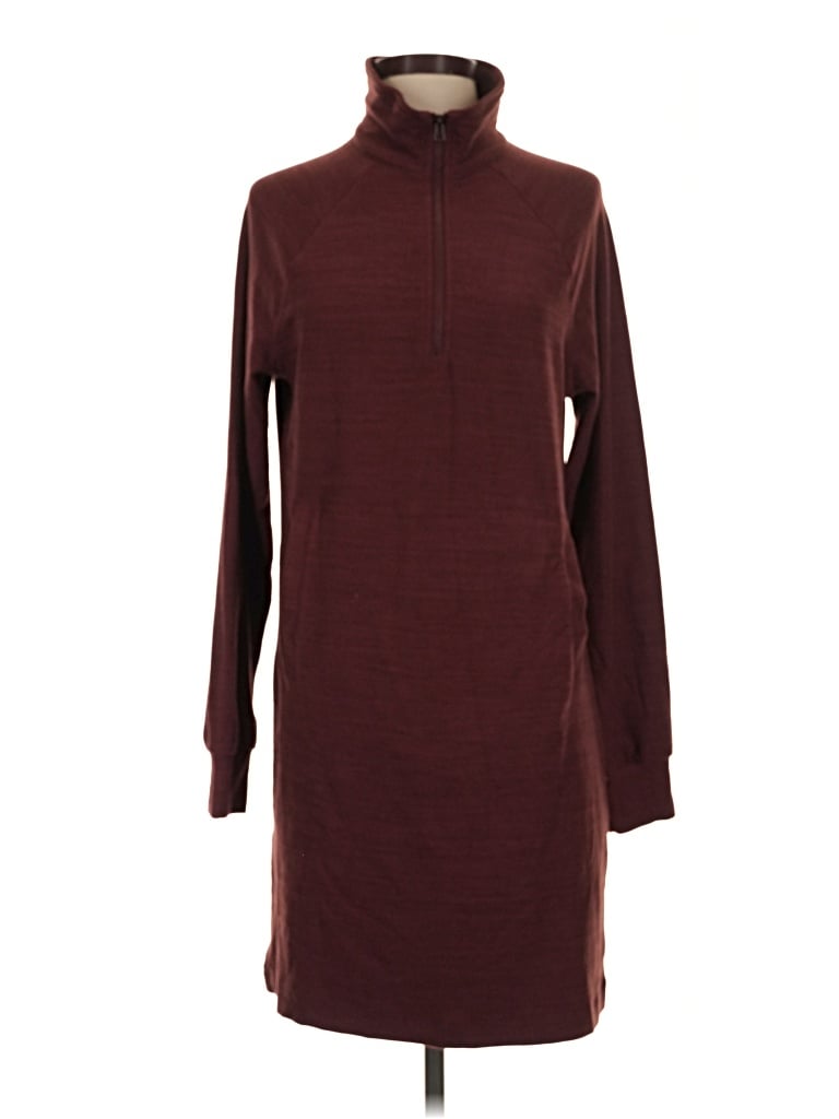 Pre-owned Toad And Co Casual Dress In Burgundy