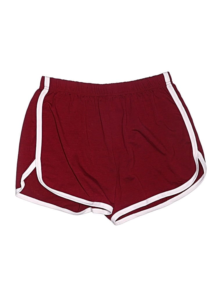 Pre-owned Assorted Brands Athletic Shorts In Burgundy