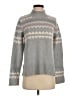 Club Monaco 100% Wool Chevron-herringbone Gray Wool Pullover Sweater Size M - photo 1