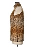 August Silk Gold Sleeveless Blouse Size L - photo 5