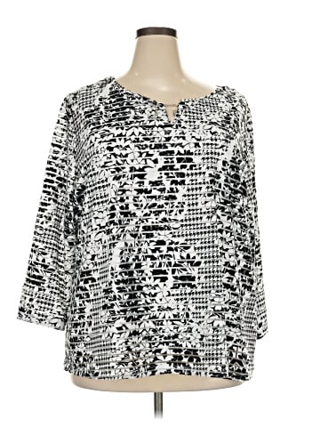 Hearts of Palm Woman 3/4 Sleeve Blouse (view 1)