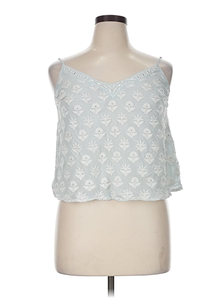 Pre-owned Leifsdottir Sleeveless Top Silver Sweetheart Neckline Tops
