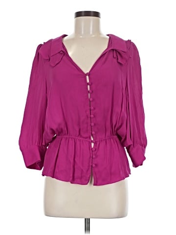 Parker 3/4 Sleeve Silk Top (view 1)