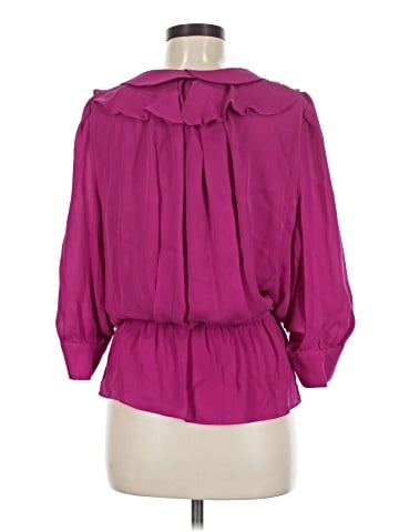 Parker 3/4 Sleeve Silk Top (view 2)