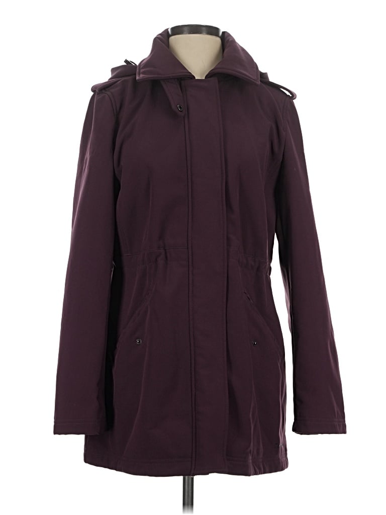 Pre-owned Calvin Klein Coat In Burgundy