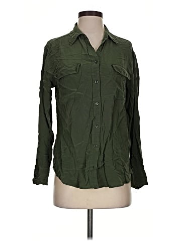 Equipment Long Sleeve Silk Top (view 1)