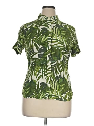 Basic Editions Short Sleeve Blouse (view 1)
