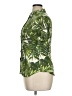 Basic Editions 100% Rayon Tropical Green Short Sleeve Blouse Size XL - photo 5