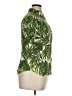 Basic Editions 100% Rayon Tropical Green Short Sleeve Blouse Size XL - photo 4
