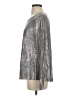Lilla P Metallic Silver Long Sleeve T-Shirt Size S - photo 5