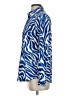Foxcroft 100% Cotton Animal Print Blue Long Sleeve Blouse Size 4 - photo 5