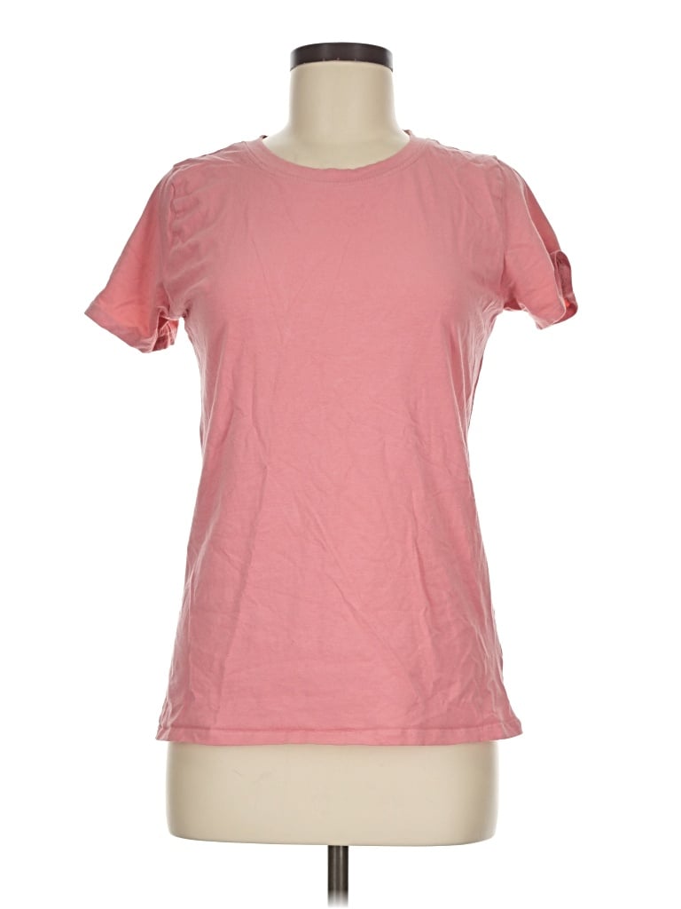 Pre-owned Basics Short Sleeve T-shirt In Pink