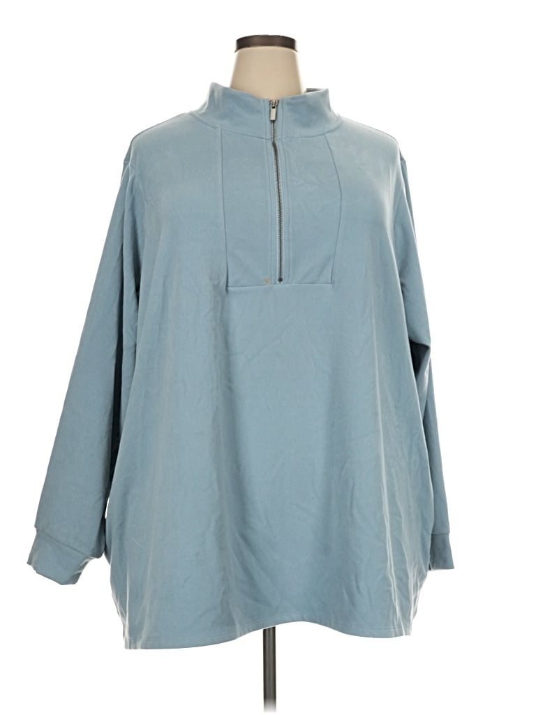 Pre-owned Torrid Fleece Jacket In Blue