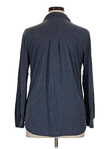 Green Envelope Long Sleeve Button-Down Shirt (view 2)
