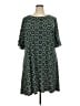 Perceptions Print Green Casual Dress Size 3X - photo 1
