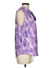 Soft Surroundings 100% Polyester Purple Sleeveless Blouse Size M - photo 4