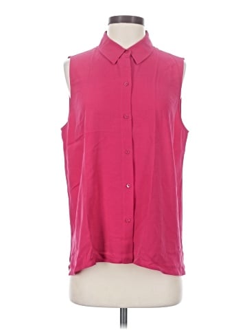 Eileen Fisher Sleeveless Button-Down Shirt (view 1)