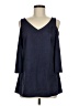 Coco Bianco Blue 3/4 Sleeve Top Size M - photo 1
