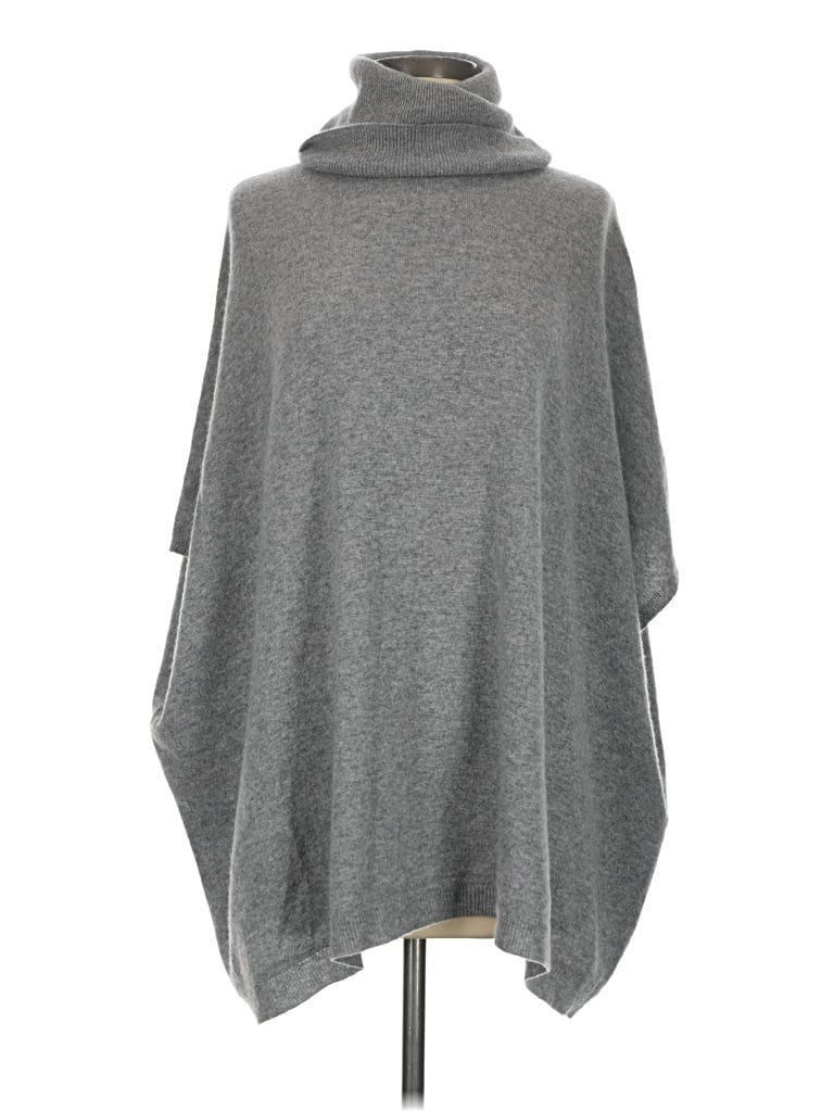 Pre-owned Garnet Hill Turtleneck Sweater In Gray