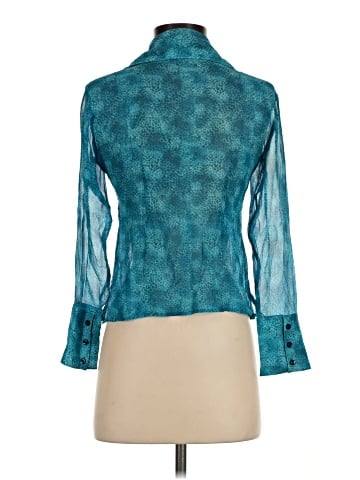 INC International Concepts Long Sleeve Silk Top (view 2)