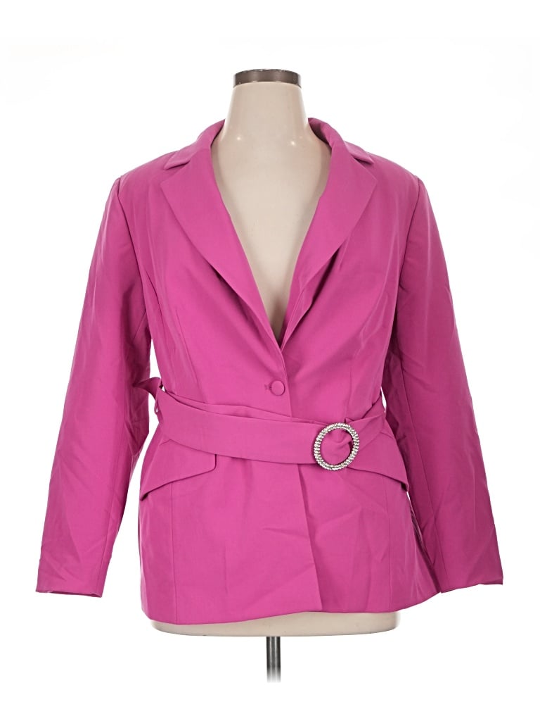 Pre-owned Eloquii Blazer Jacket In Pink