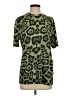 Givenchy 100% Cotton Animal Print Green Short Sleeve Turtleneck Size XS - photo 1