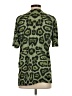 Givenchy 100% Cotton Animal Print Green Short Sleeve Turtleneck Size XS - photo 2